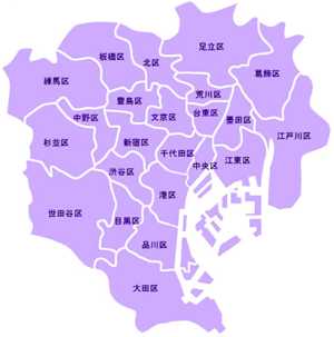 東京23区地図